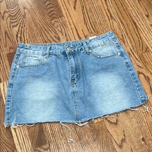SHEIN Blue Mini Skirt Casual
